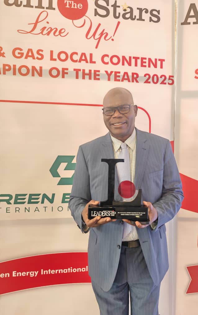 GREEN ENERGY INT’L LTD EMERGES OIL AND GAS LOCAL CONTENT COMPANY OF THE YEAR 2025